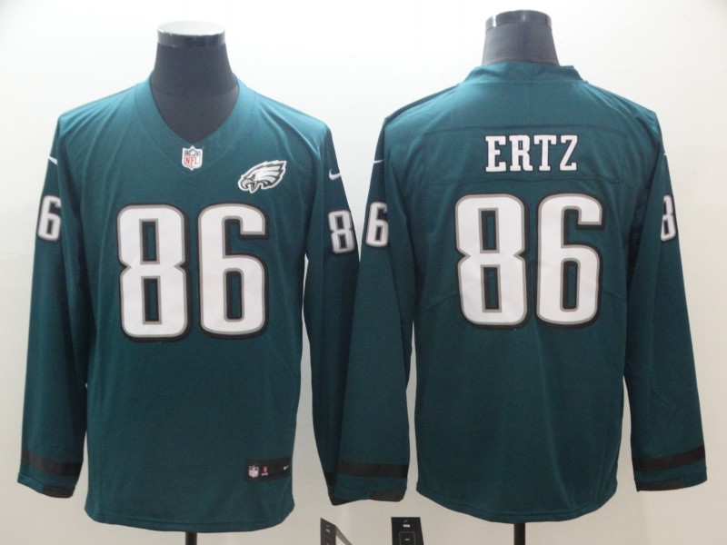 Men's Philadelphia Eagles Zach Ertz #86 Midnight Green Team Jersey
